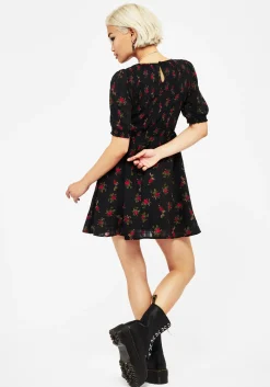 Darcey Floral Print Mini Dress