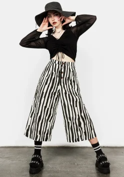 Dark Wave Crop Trousers