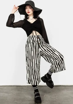Dark Wave Crop Trousers