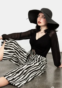 Dark Wave Crop Trousers