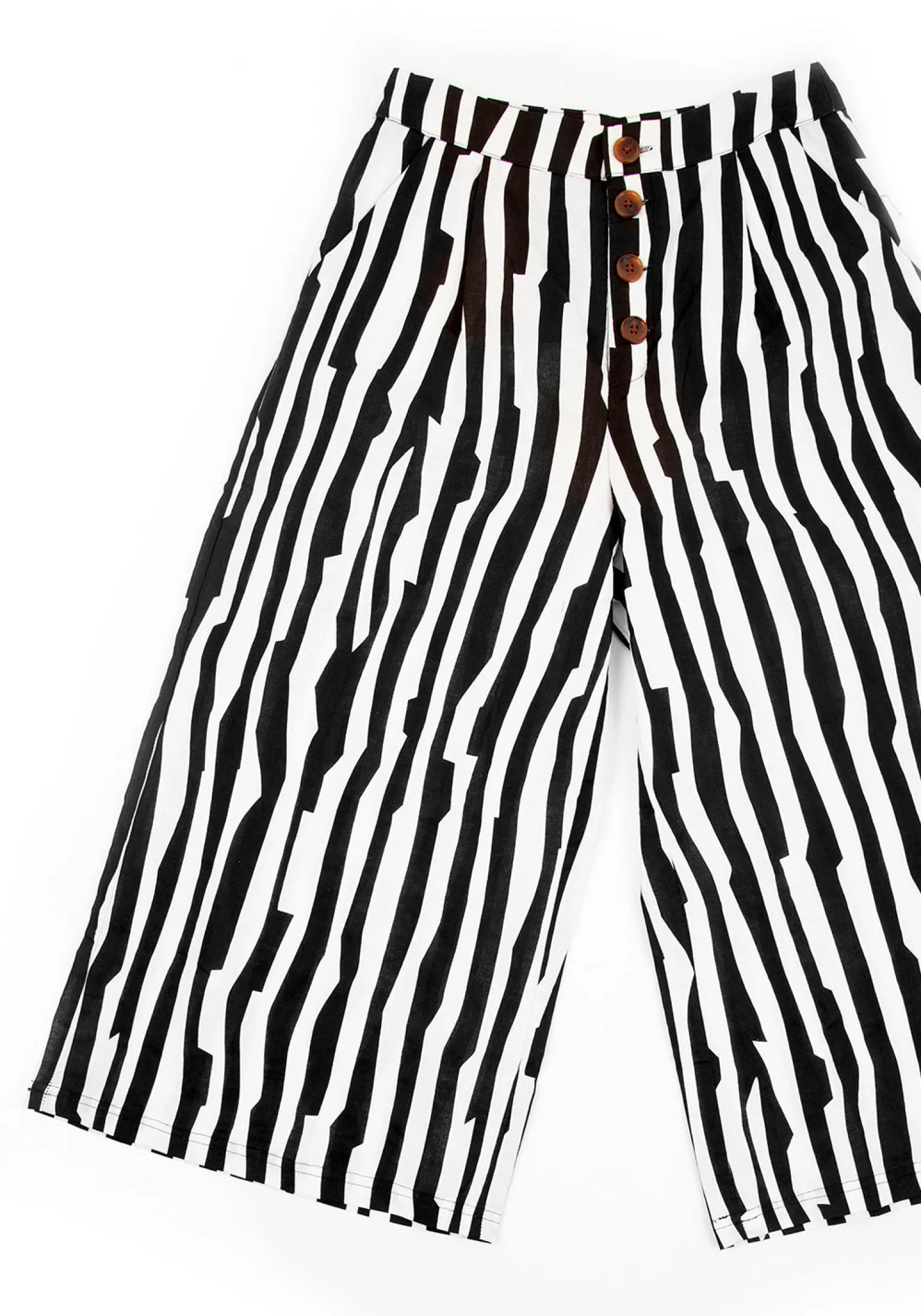 Dark Wave Crop Trousers