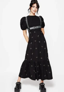 Dawn Sun Embroidered Tiered Maxi Dress
