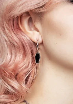 Death Hoop Earrings