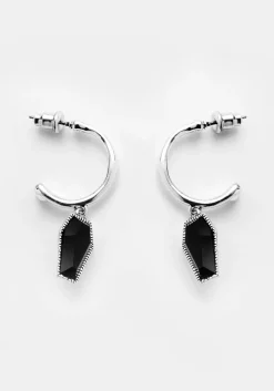 Death Hoop Earrings