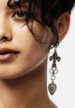 Deceiver Heart Drop Earrings