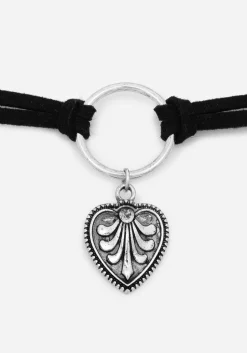 Deceiver Heart Layered Choker Necklace