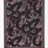 Deception Floral Snake Woven Blanket - Purple