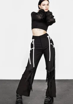 Defendant Lace Up Tie Trousers