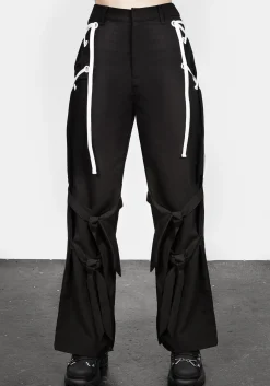 Defendant Lace Up Tie Trousers