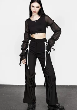 Defendant Lace Up Tie Trousers