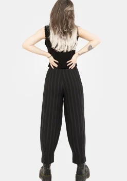 Delores Striped Cotton Balloon Trousers