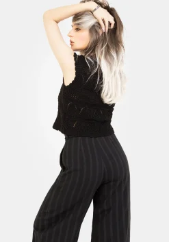 Delores Striped Cotton Balloon Trousers