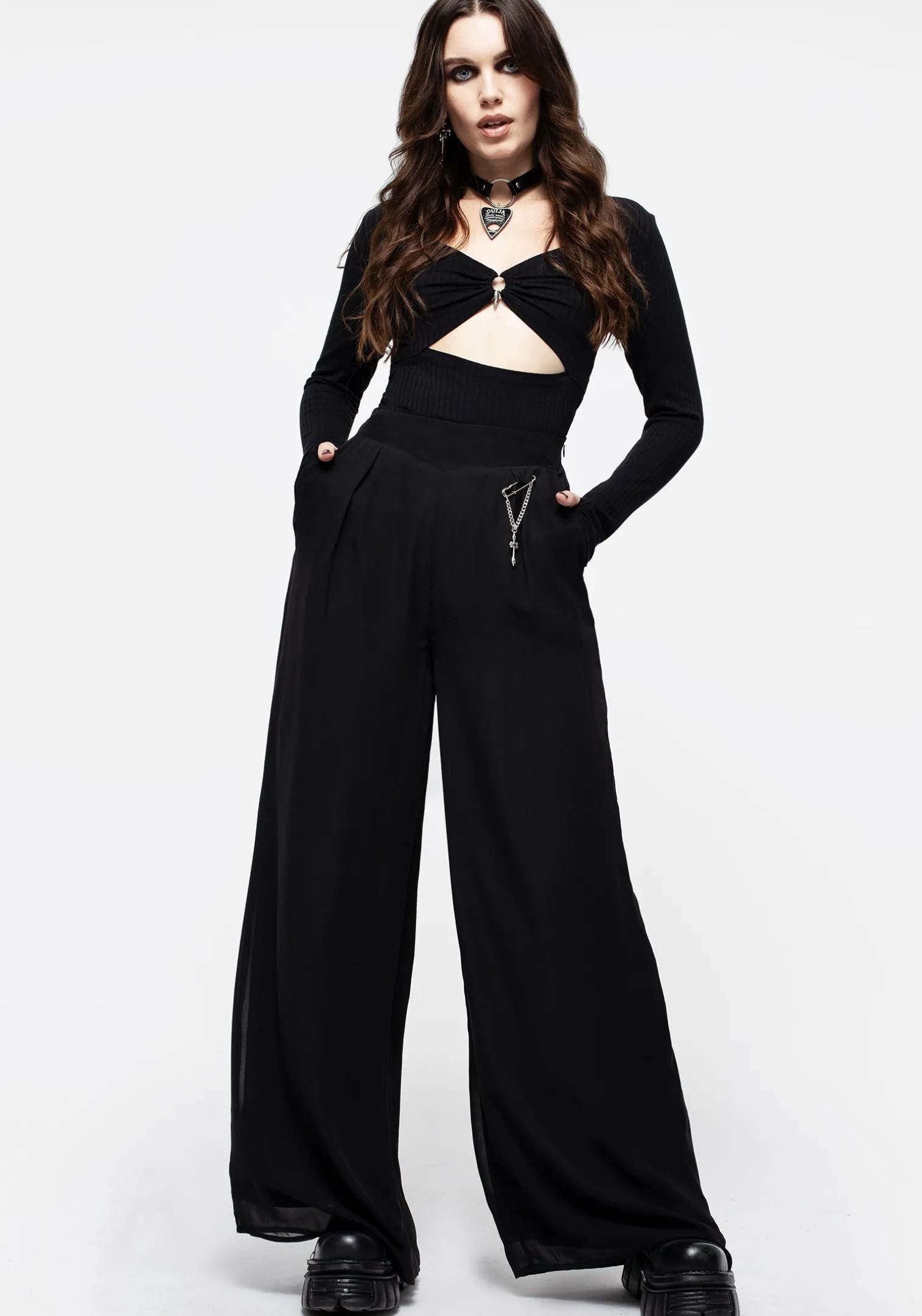 Descensum Wide Leg Trousers