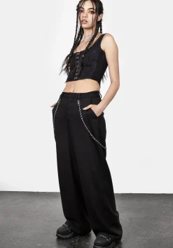 Descent Chain Wide Leg Trousers