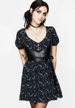 Diana Moon Moth Mini Dress