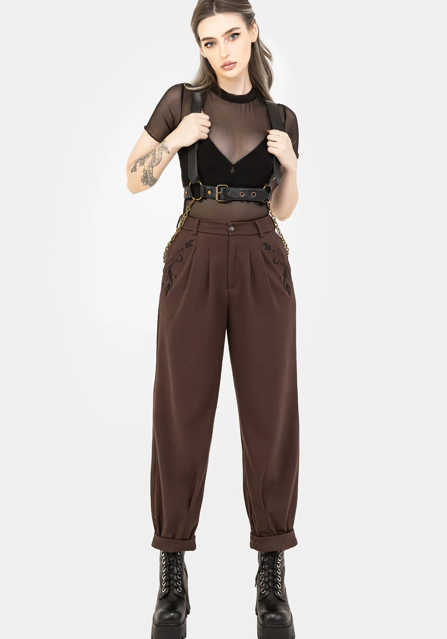 Dianne Embroidered Balloon Trousers