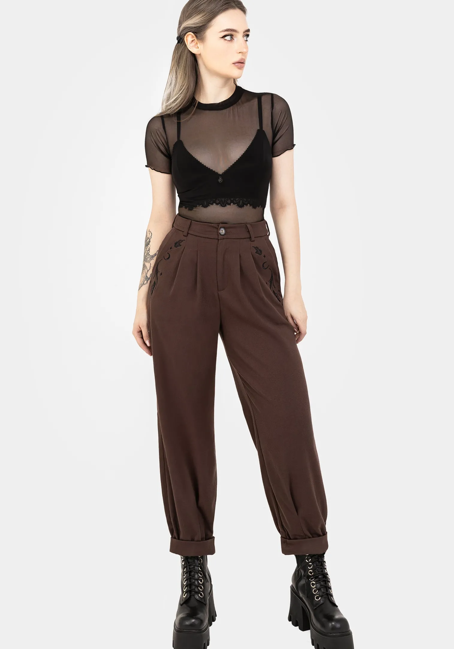 Dianne Embroidered Balloon Trousers