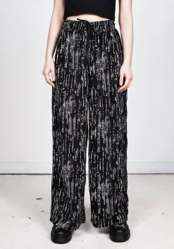 Digital Rain Wide Leg Trousers