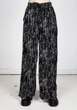 Digital Rain Wide Leg Trousers