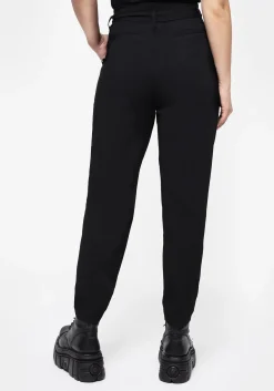Dinza Tie Waist Tapered Trousers