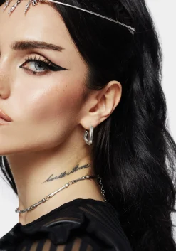 Disturbia Chunky Hoop Earrings