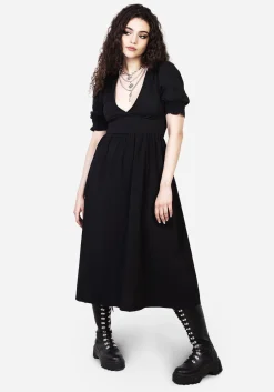 Divination Textured Midi Dress