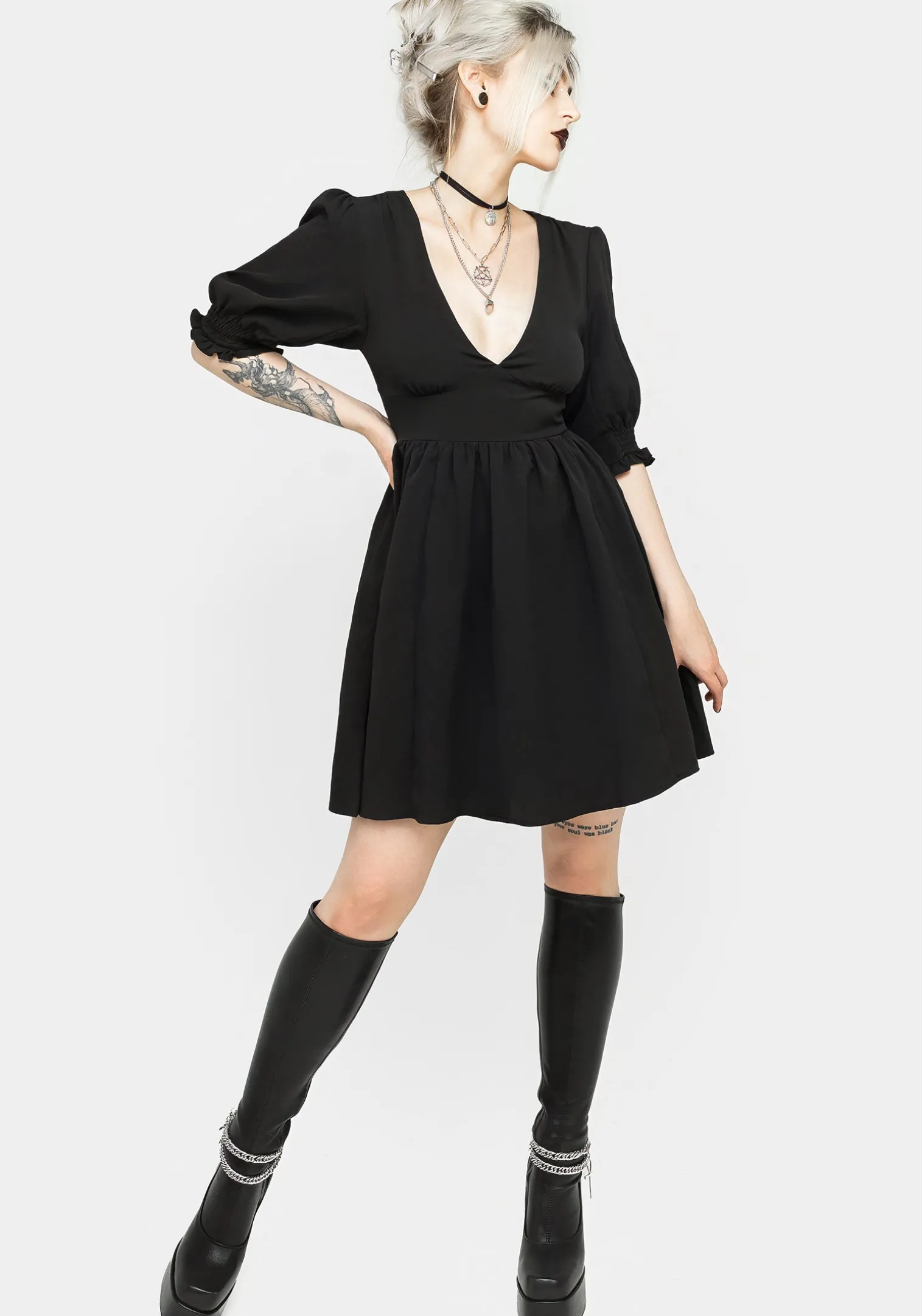 Divination Textured Mini Dress
