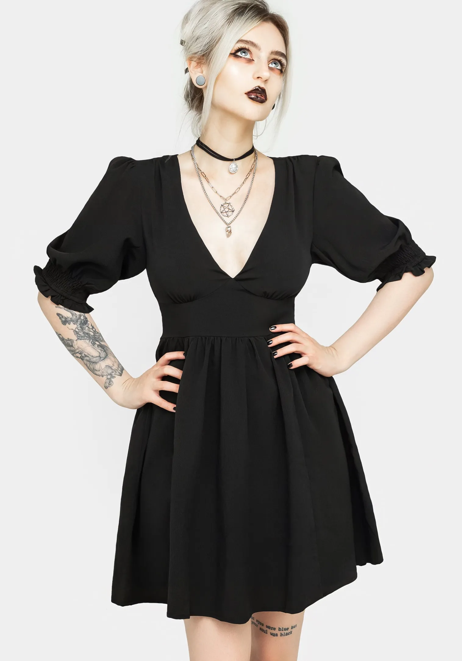 Divination Textured Mini Dress