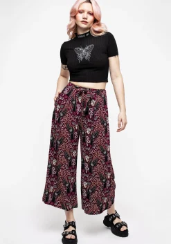 Dolore Rib Embroidered Crop Top
