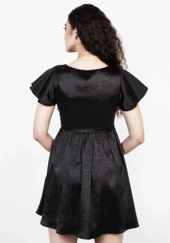 Dorian Fit And Flare Satin Mini Dress