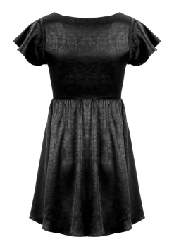 Dorian Fit And Flare Satin Mini Dress