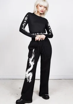 Dragon Wide Leg Sweatpants