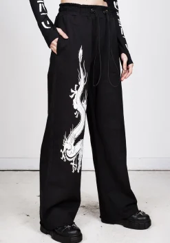 Dragon Wide Leg Sweatpants