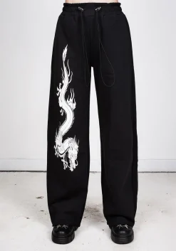 Dragon Wide Leg Sweatpants