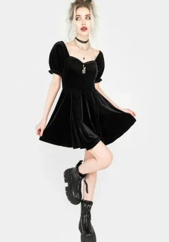 Drakon Velour Corset Mini Dress