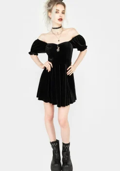 Drakon Velour Corset Mini Dress