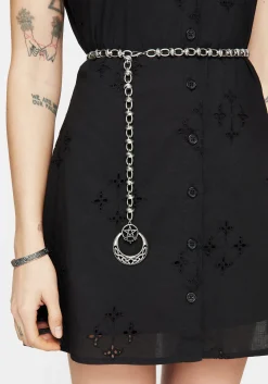 Druantia Pentagram Moon Chain Belt