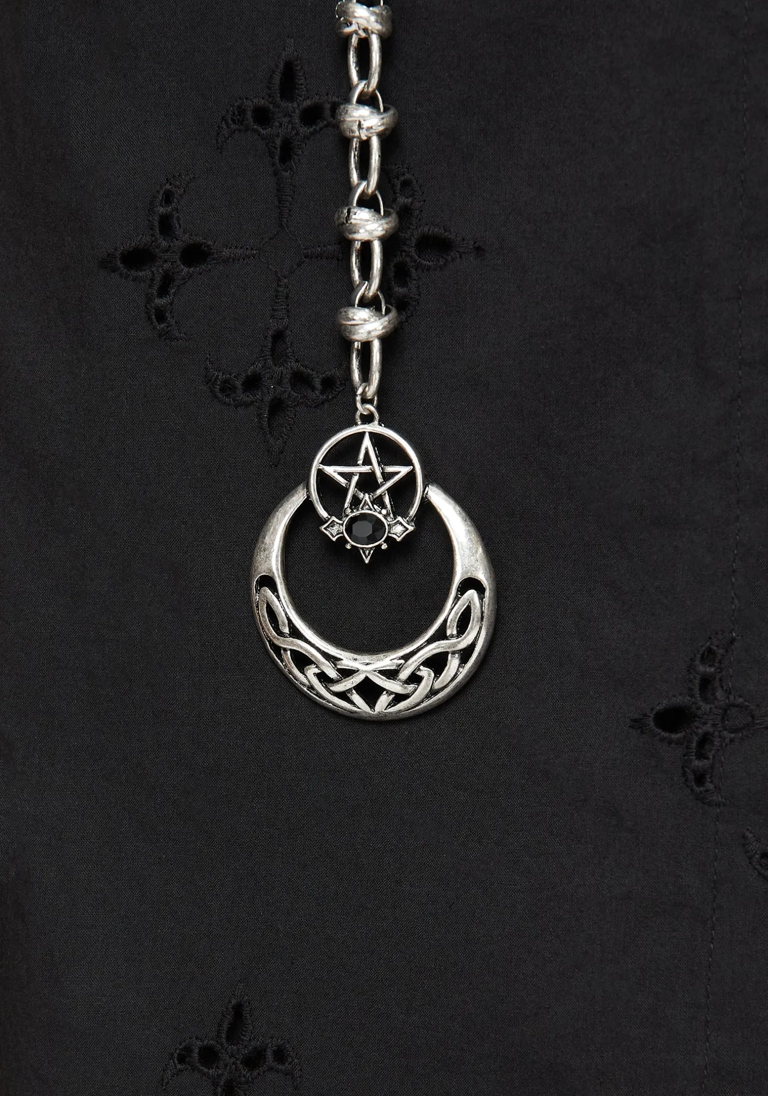 Druantia Pentagram Moon Chain Belt