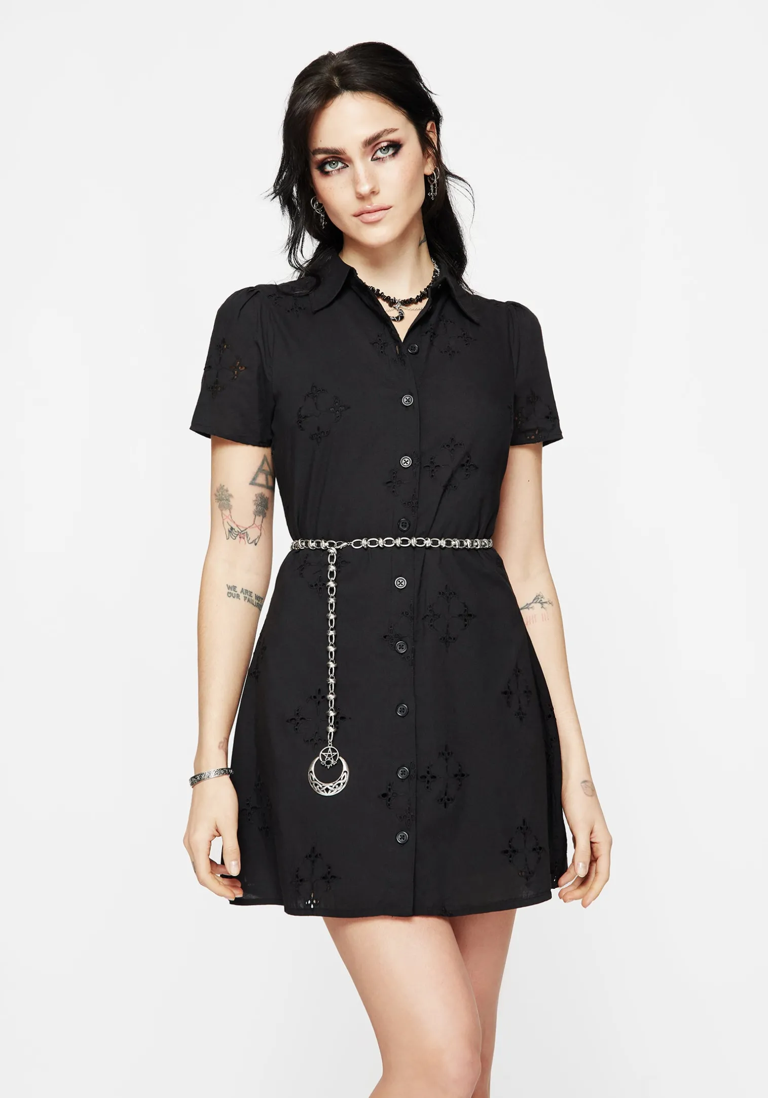 Druantia Pentagram Moon Chain Belt