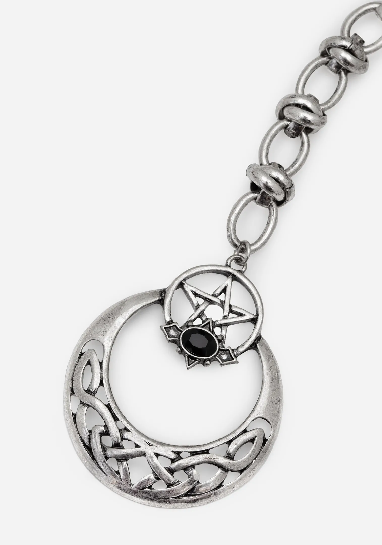 Druantia Pentagram Moon Chain Belt