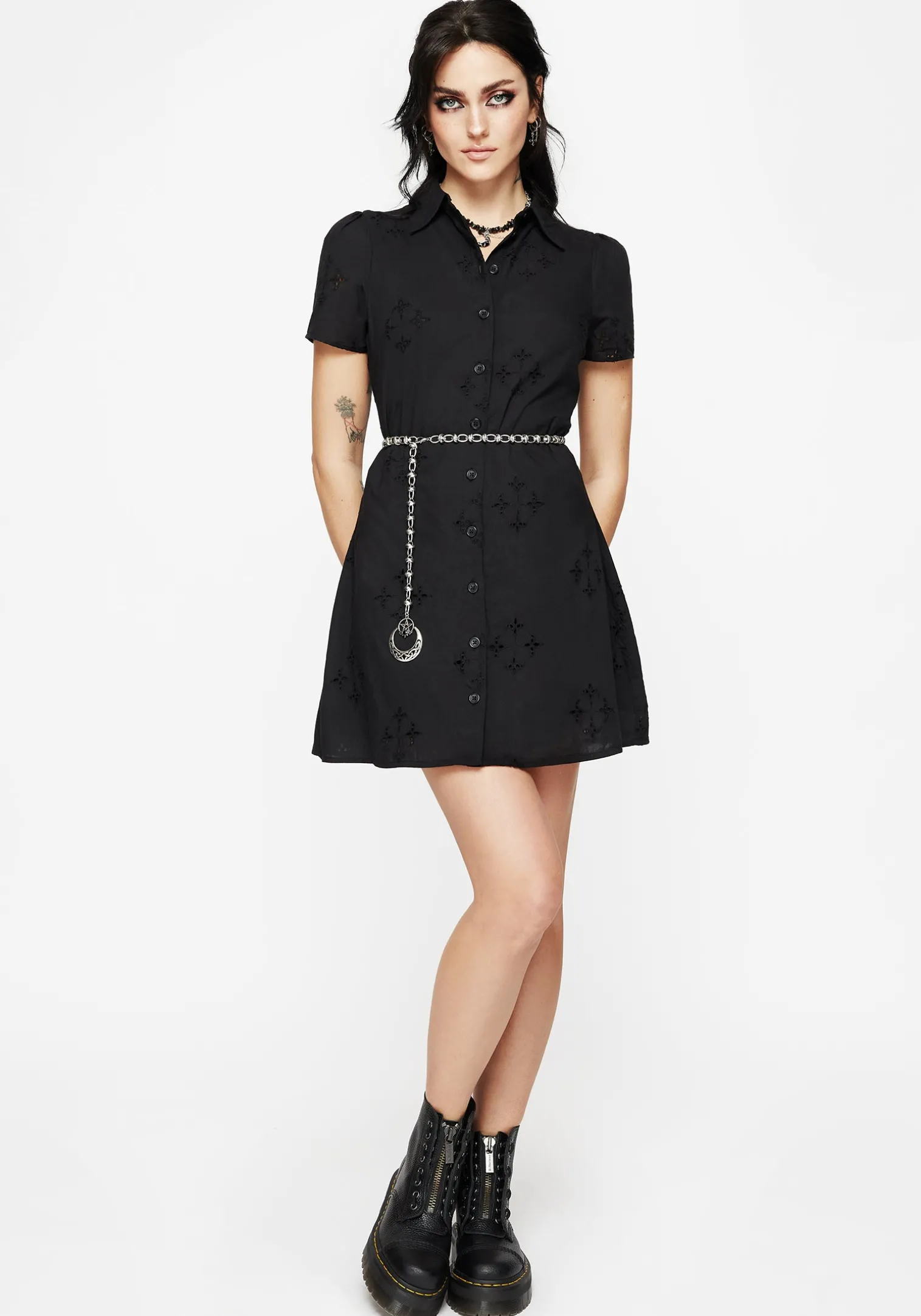 Druantia Pentagram Moon Chain Belt