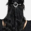 Druantia Pentagram Moon Hair Slide with Pin