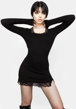 Drusilla Lace Trim Mini Dress