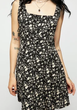 Dryad Floral Button Mini Dress
