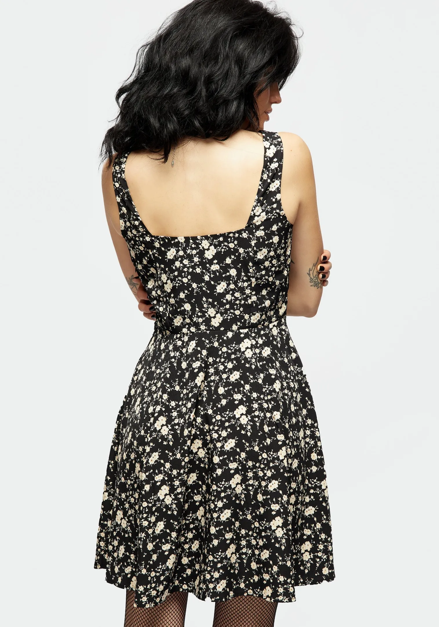 Dryad Floral Button Mini Dress