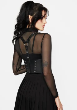 Dungeon Studded Leather Wrap Harness