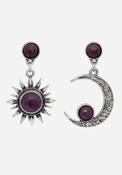 Eclipse Gem Drop Earrings