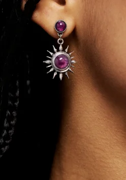 Eclipse Gem Drop Earrings