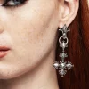 Edwina Cross Drop Earrings