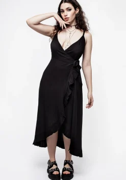 Eerie Cami Midaxi Wrap Dress